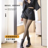 光腿神器女秋冬裸感黑丝加绒加厚冬季 水光黑透肤 底裤