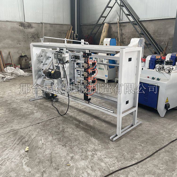 落地式十字镐把制作工具 全自动木棒砂光机 废木料成洋锄把机