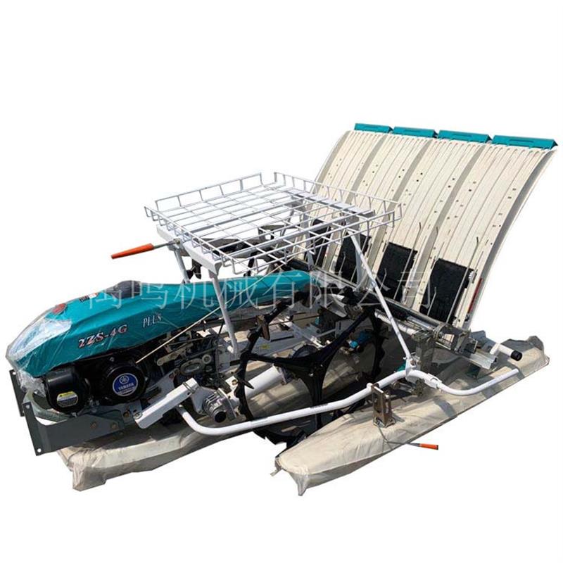 手扶步进式插秧机厂家 2ZS-4G手推水稻种植机价格 汽油水稻插苗机