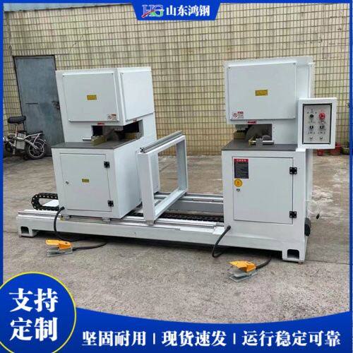 台式橱柜板材切直角机  双端直角切角机  木质家具90度切角设备
