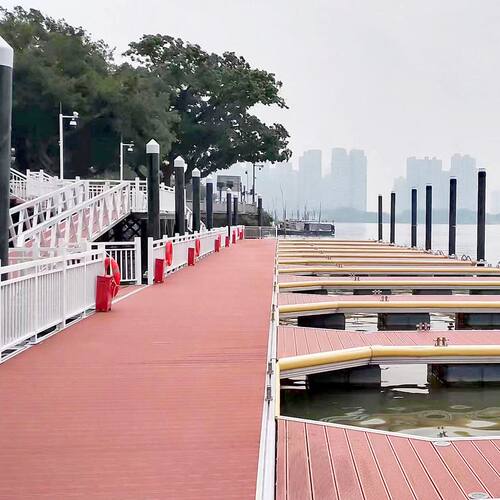 厂家直销铝合金 钢结构浮桥水上浮台 观景平台游艇码头引渡桥