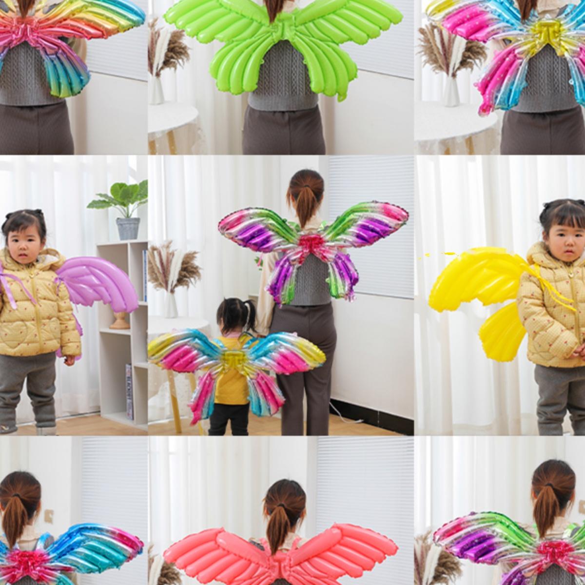 10.1清仓地推气球夜市摆摊气球蝴蝶翅膀气球儿童卡通天使翅膀生日