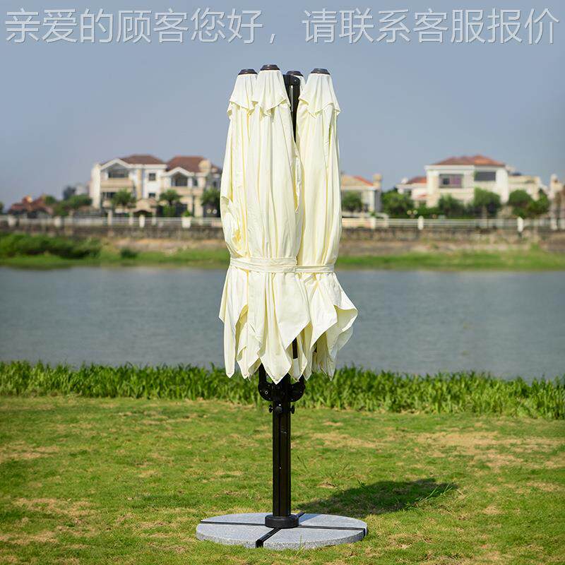 叶罗马伞商户外遮777阳伞太阳伞庭用院大号别墅会所商铺露天户紫