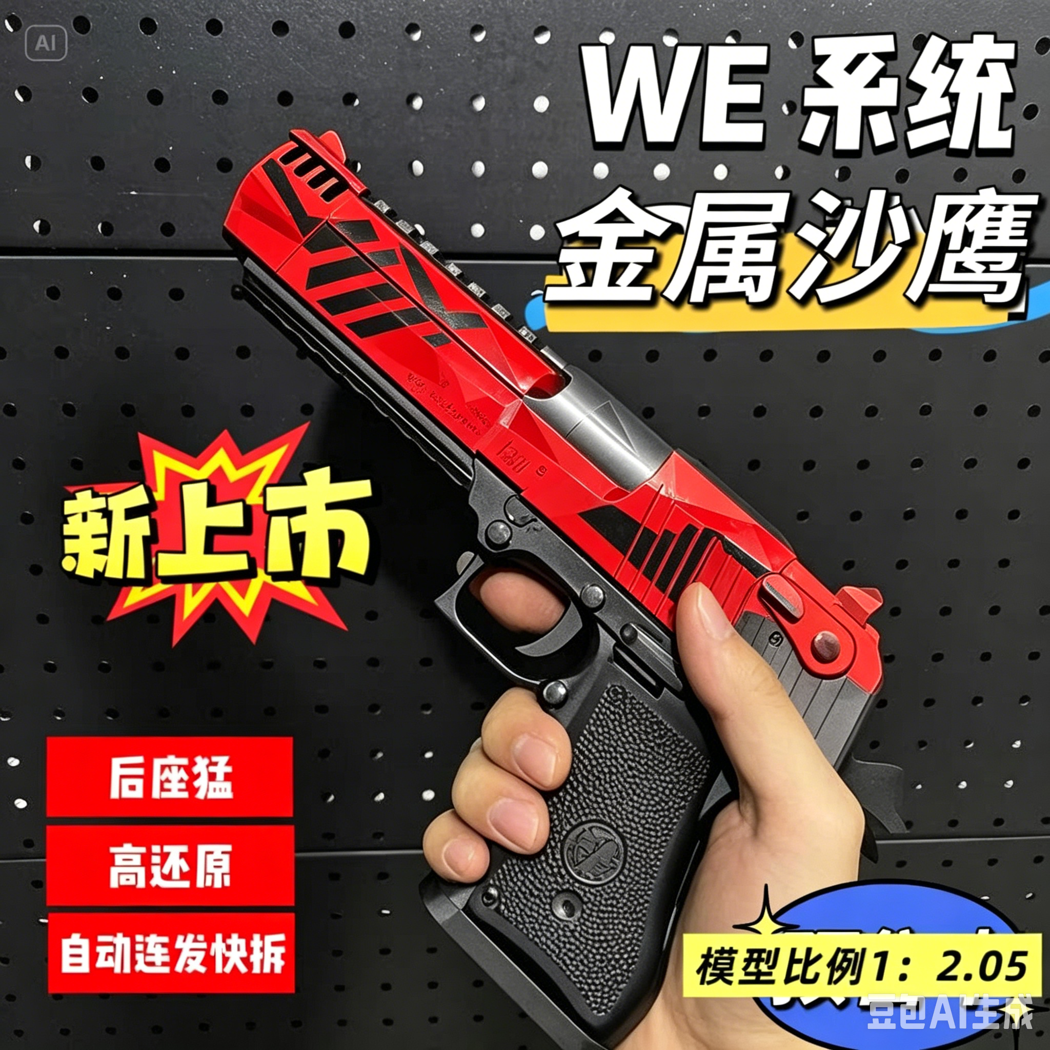 BK沙鹰 WE系统沙漠之鹰玩具枪后座模拟BK模型男孩玩具r290