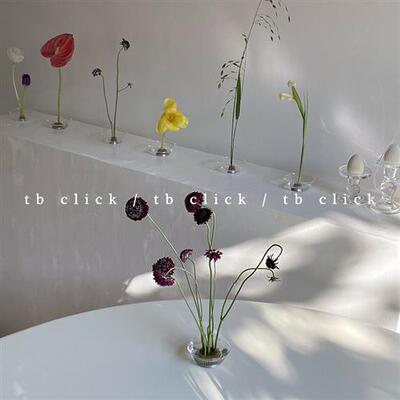 click剑山铜针针式插花器玻璃花器插花神器 花艺装置艺术陈列道具