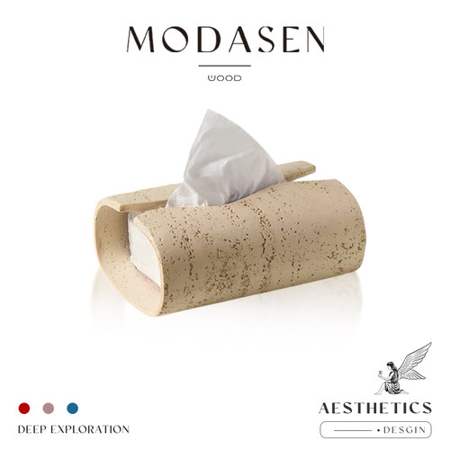 MODASEN现代仿石洞纸巾盒装饰品
