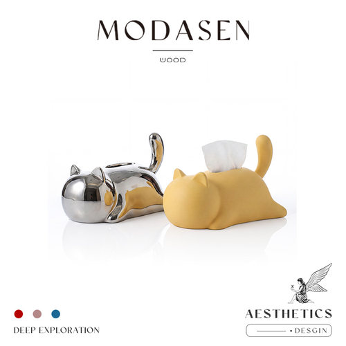 MODASEN可爱创意陶瓷纸巾盒家用