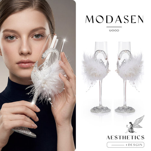 MODASEN手工敬酒杯闺蜜新婚礼物