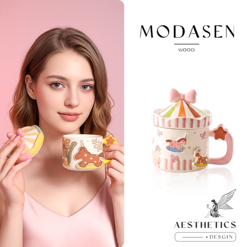 MODASEN卡通马克杯办公生日礼物