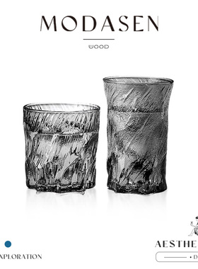 MODASEN丨霓虹 NIMS日式玄冰杯精致玻璃杯咖啡杯果汁杯威士忌酒杯