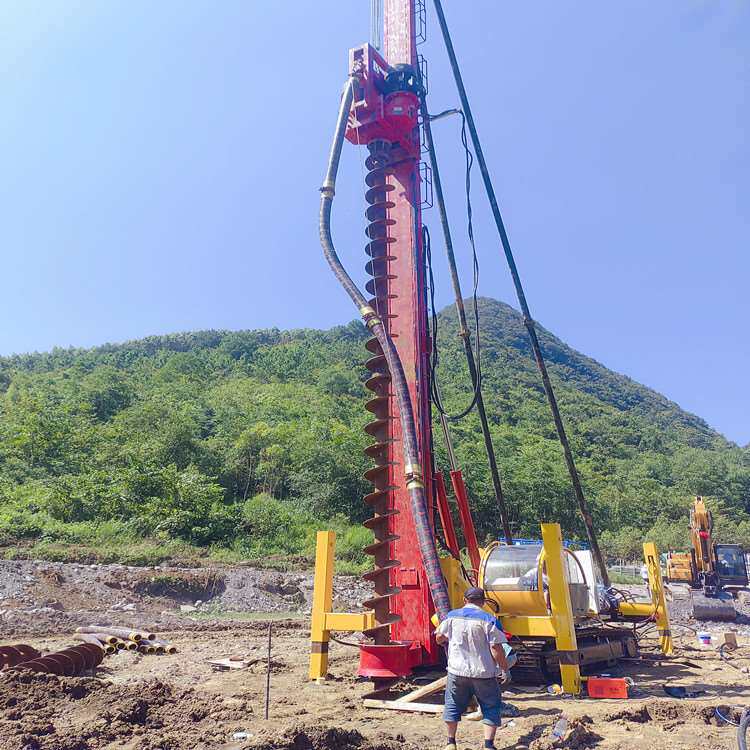 双油缸加压大臂长螺旋钻机 cfg多功能电动力打桩机 高压旋喷钻机