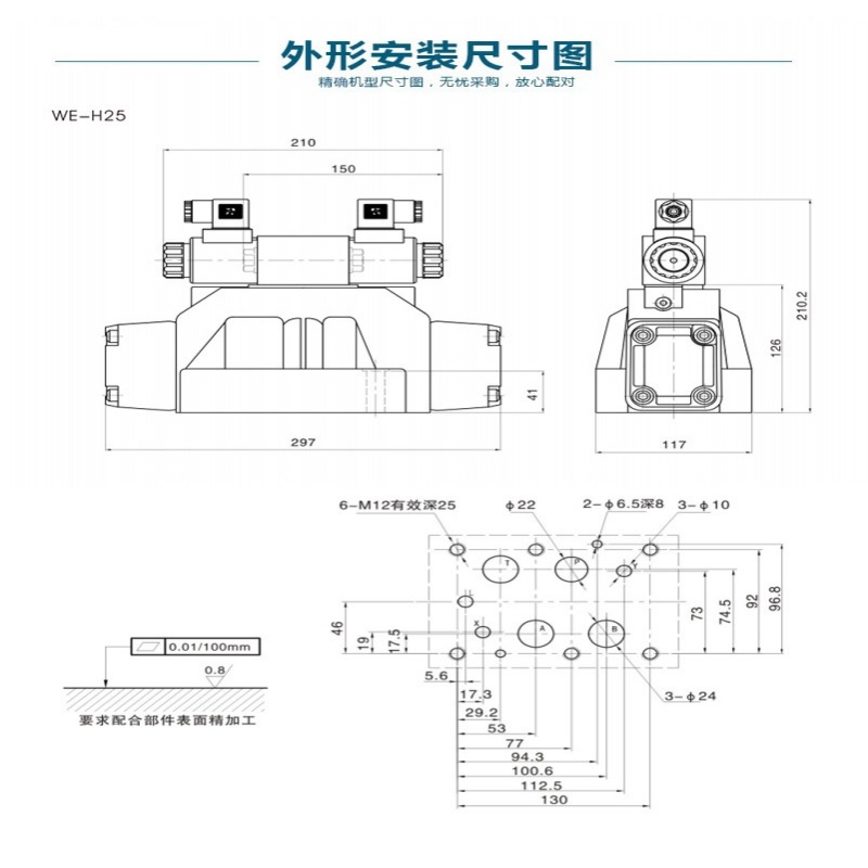 上海立新电液换向阀4WEH16G-L6X/6EG24NETZ5L 6EW220-50NETZ5L