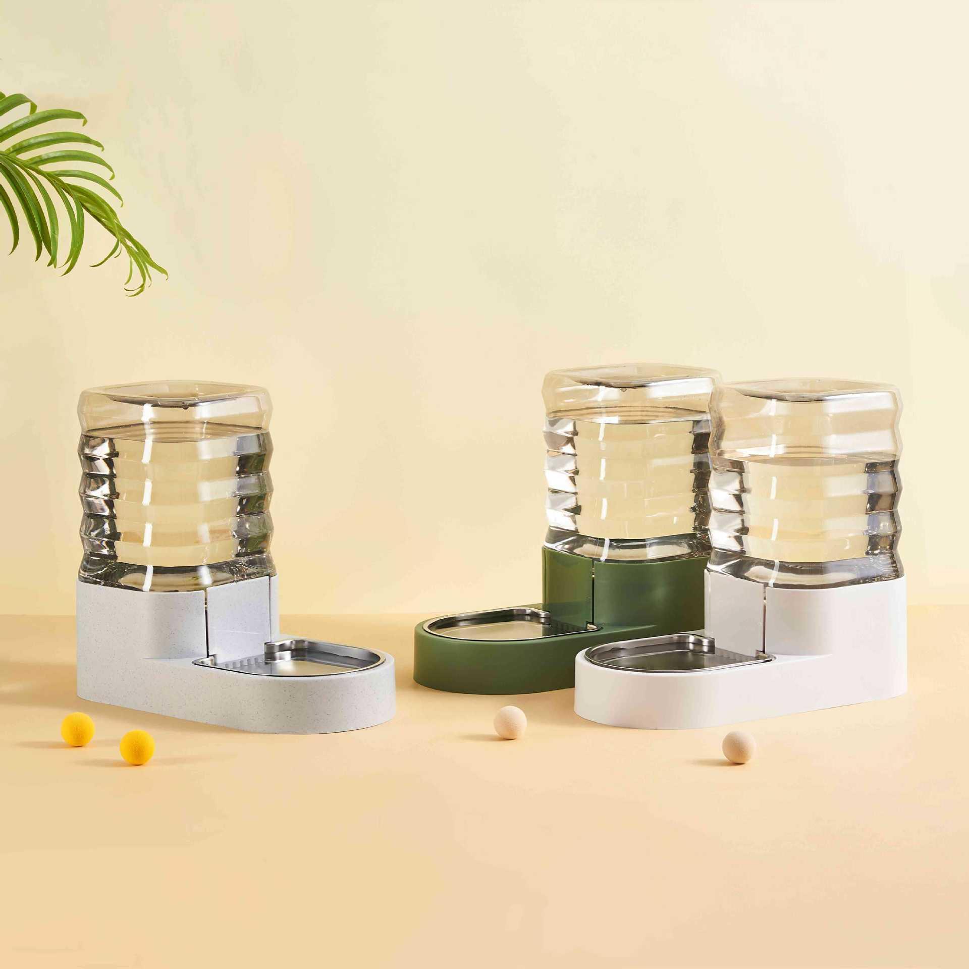 日式宠物自动喂水器新款不锈钢过滤塑料饮水机猫猫狗狗喂水碗