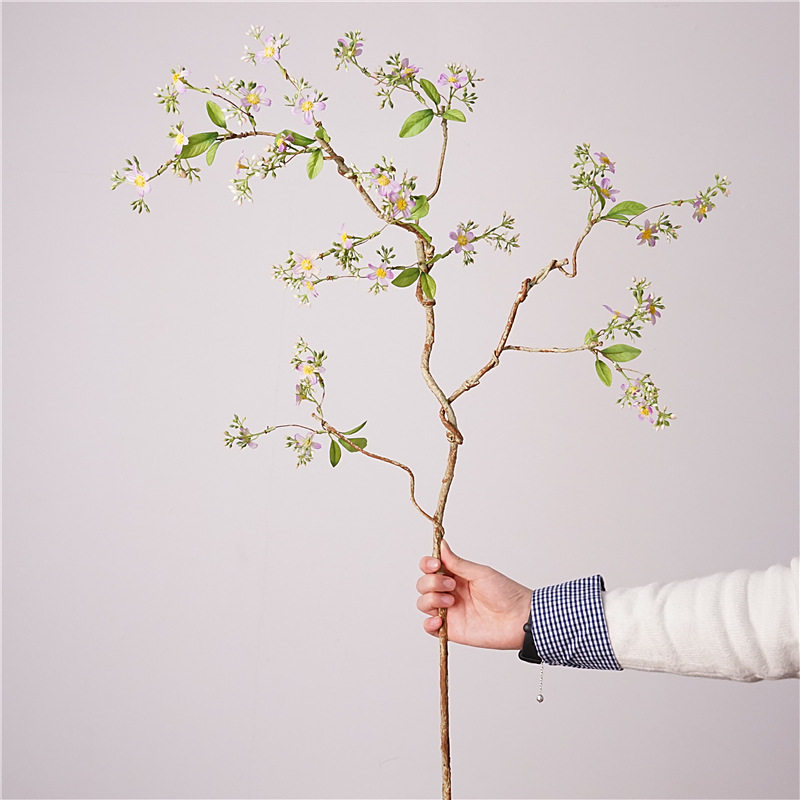 仿真花假树花材垂丝海棠