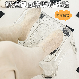 办公室脚踏 塑料加厚浴室凳换鞋凳桌下脚踏板儿童放腿踩脚凳