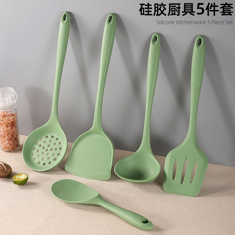 硅胶厨具汤勺锅铲漏勺勺子不粘锅厨具厨房用品套装