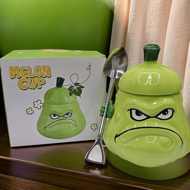 创意搞怪倭瓜杯生日礼物送朋友稀奇古怪杯子陶瓷马克杯个性设计感