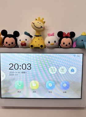 可视门铃装饰摆件diy家用入户对讲机装饰品创意可爱卡通遮丑神器