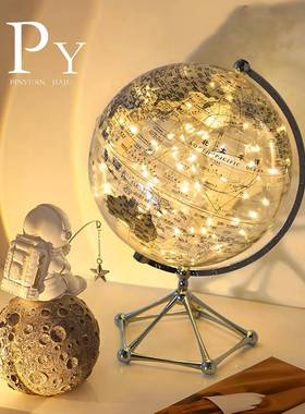 高档酒柜地球仪摆件轻奢高档家居客厅电视柜酒柜办公室桌装饰品