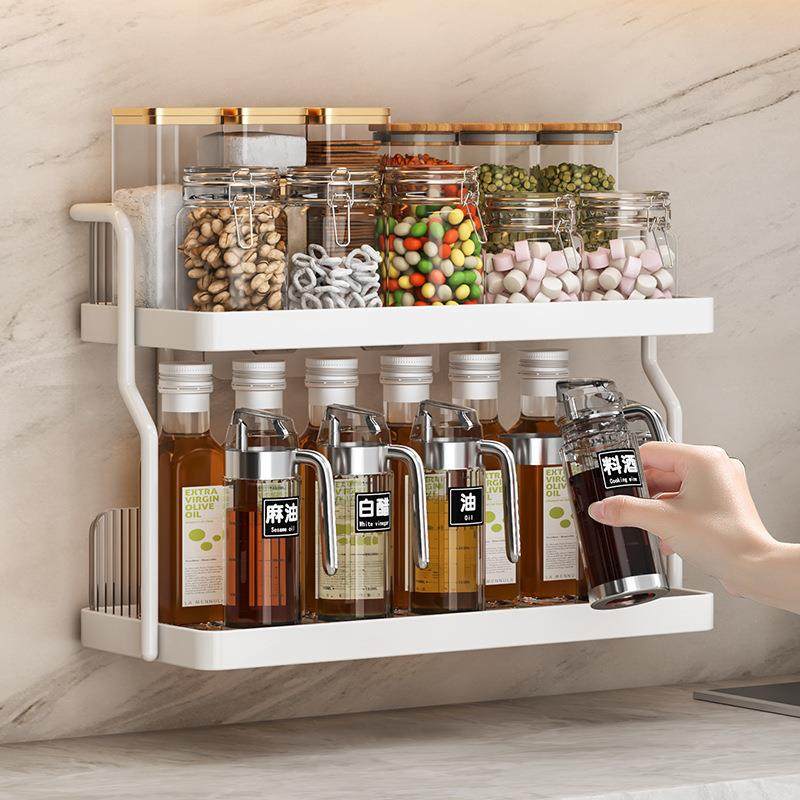 厨房调味架免打孔桌面收纳架亚克力多层茶杯轻奢ins奶油风置物架,厨房/烹饪用具,抹布架/厨房清洁收纳架,淘宝优惠券,粉丝福利购,淘宝优惠卷