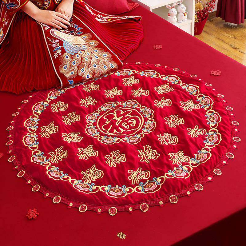 福垫结婚坐福垫子红喜庆刺绣百福被新娘做福女方出嫁备婚用品大全,节庆用品/礼品,帷幔装饰,淘宝优惠券,粉丝福利购,淘宝优惠卷