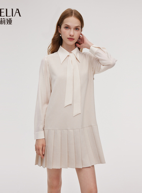 歌莉娅秋季新品衬衫+背心压褶裙+配丝巾1E8CAB870