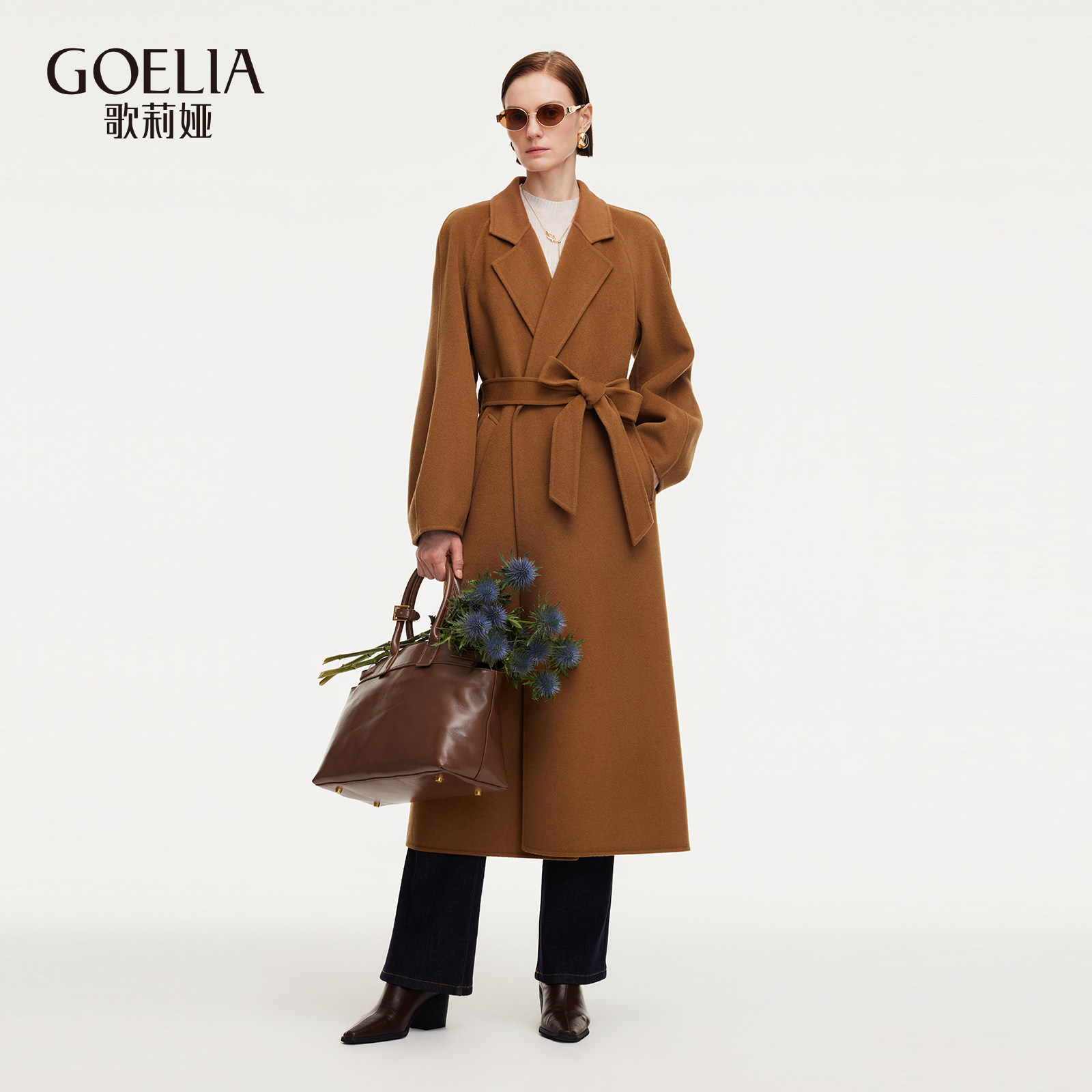 歌莉娅冬季新品全羊毛双面呢灯笼袖大衣1ECL6N3X0,女装/女士精品,毛呢外套,淘宝优惠券,粉丝福利购,淘宝优惠卷