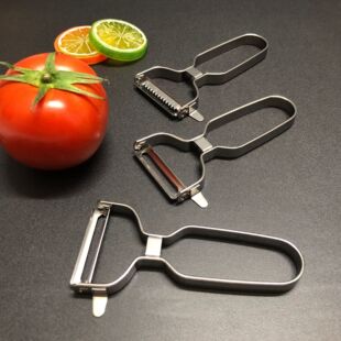 Stainless steel wire scraper, peeling knife, multifunctional household potato and radish wire scraper, kitchen vegetabl