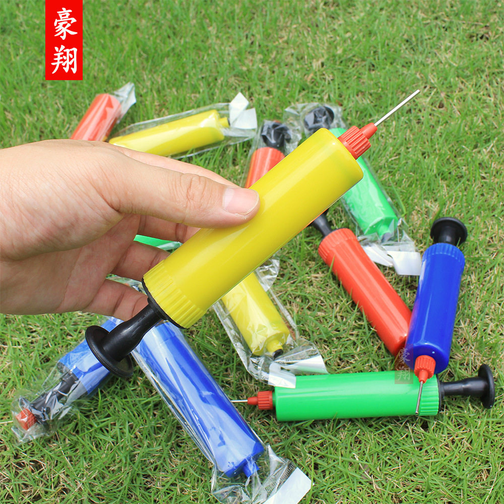 直营便捷迷你打气筒带气针皮球小篮球足球手推充气筒