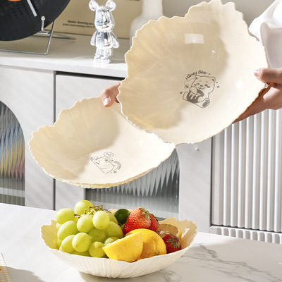 Petal fruit plate, home living room coffee table, fruit plate, high aesthetic value, light luxury, dried fruit plate, p