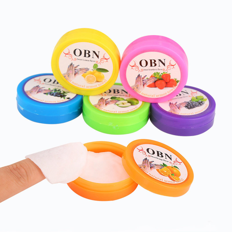 分装瓶专用水果味卸甲巾洗甲巾指甲用品卸甲包装美甲清洁盒装诗