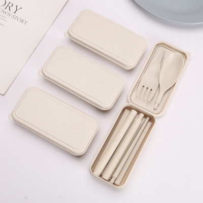 TikTok Amazon Foldable Tableware Knife Fork Spoon Student Spoon Travel Camping Outdoor Portable Set