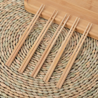 7.0 Single polished bamboo chopsticks with knots for takeout, hotel chopsticks, carbonized bamboo chopsticks without kn