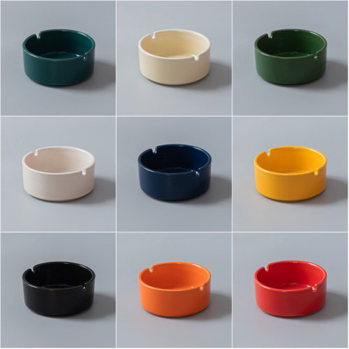Ceramic ashtray, home living room, office, creative, personalized, trendy, high-end, light luxury, high-end ashtray