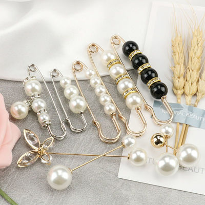 Pants waist anti glare brooch pin collar pin adjustment pin gloss mini hair collection waist clothing buckle