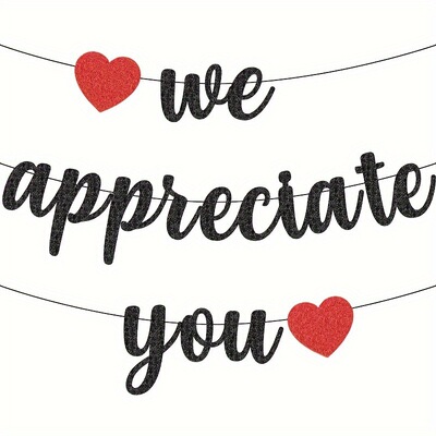 We appreciate you, teachers, doctors, nurses, staff, office party decorations, love banners, banners, and banners