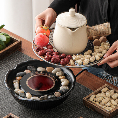 Electric pottery stove, pot, teapot, milk baking pot, household indoor electric tea brewing utensil, teapot set