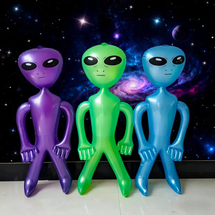 Cross border PVC inflatable alien toy inflatable doll Halloween bar doll decoration