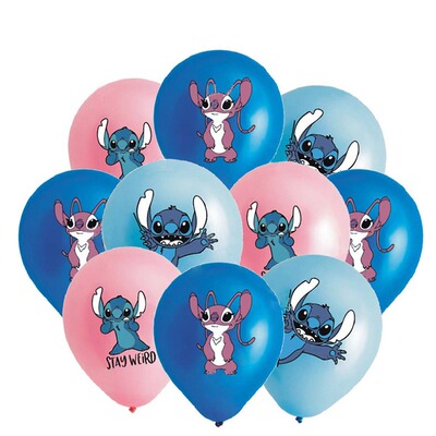 Interstellar Baby Theme Balloon Set Stitch Children's Birthday Party Decoration Latex Balloon Props and Supplies