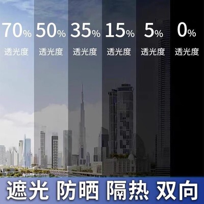 Glass stickers, heat insulation film, transparent and opaque, civil defense, peeping, windows, home use, sun protection