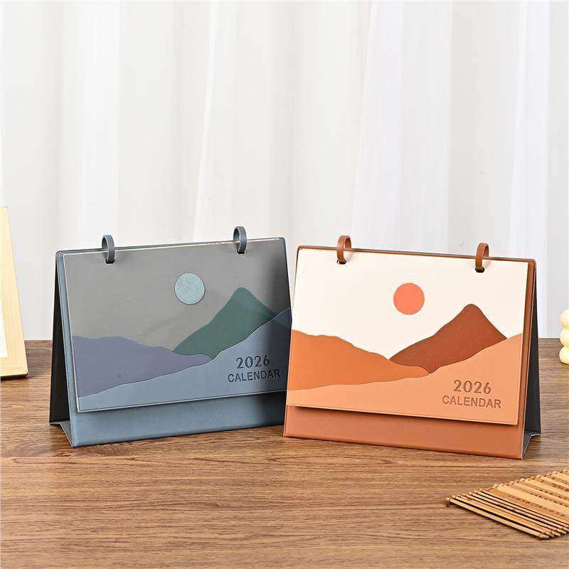 皮质台历定制2026马年办公简约摆件公司订制LOGO广告日历可定做,饰品/流行首饰/时尚饰品新,摆件,淘宝优惠券,粉丝福利购,淘宝优惠卷