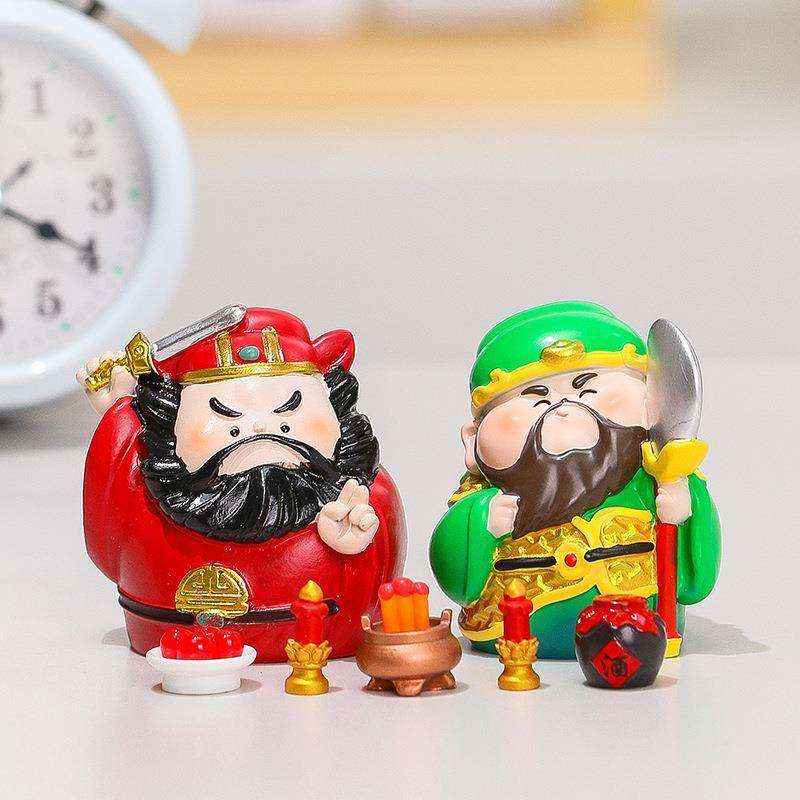 创意欢喜财神爷钟馗办公室工位摆件家居玄关供奉小神仙桌面装饰品,饰品/流行首饰/时尚饰品新,摆件,淘宝优惠券,粉丝福利购,淘宝优惠卷