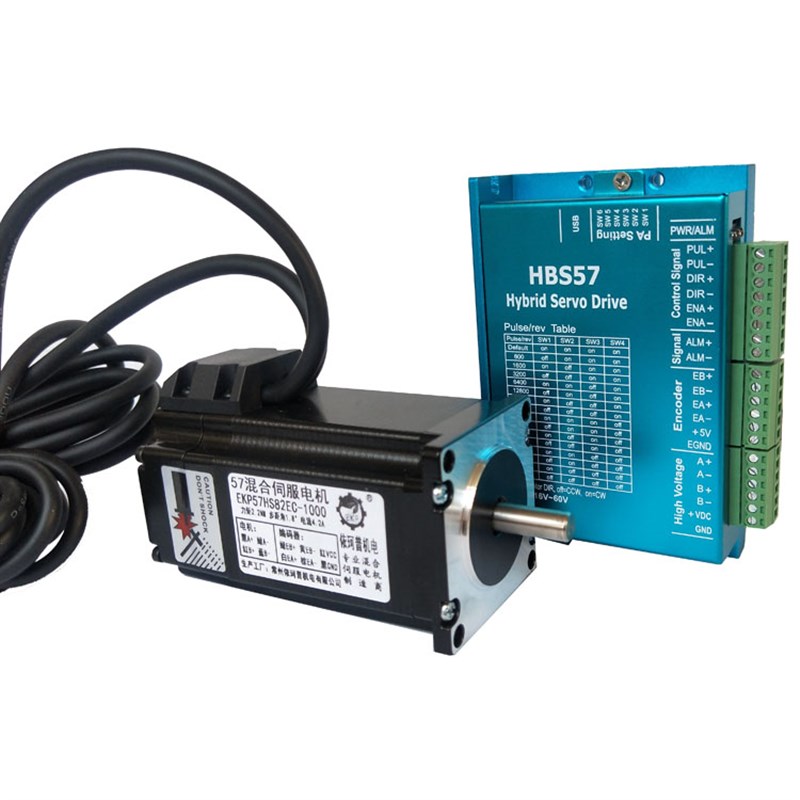 57高速闭环步进电机套装1.2N 2.2N 3N 4N 伺服电机套装 配套HBS57