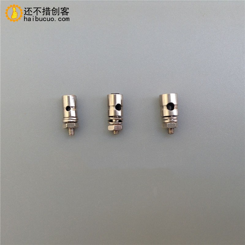 舵机快调钢丝连接拉杆定位豆KT板航模固定翼飞机金属快速调节器