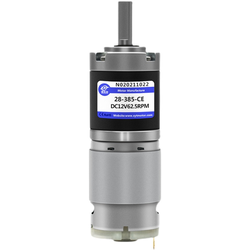 28mm 385行星齿轮微型直流有刷减速小马达12V24v可调低速小电动机