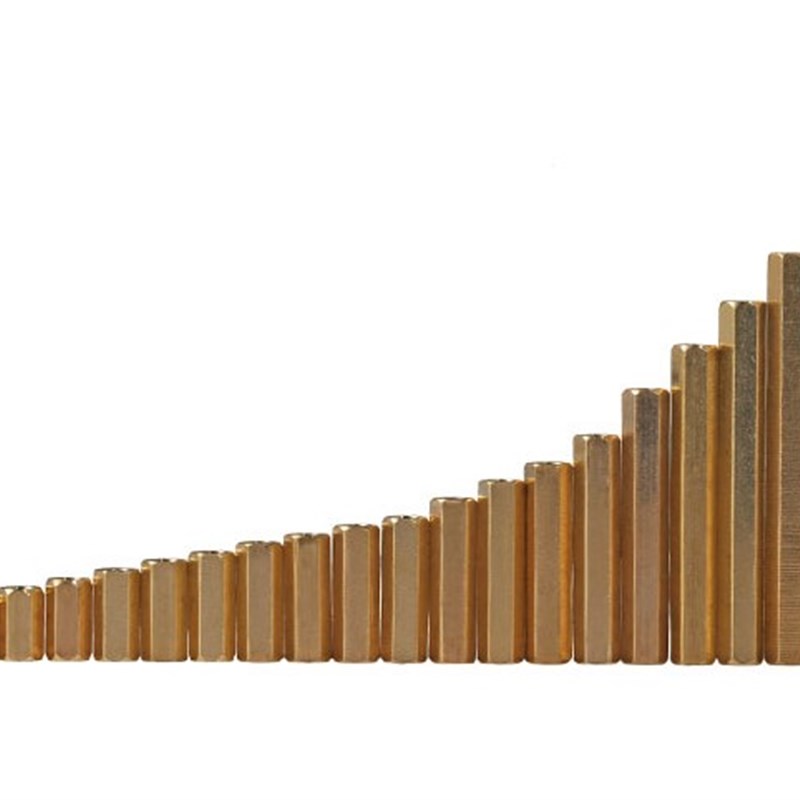 M3六角铜柱双通单头铜柱间隔柱多规格空心铜柱6/8/10/12/17/30/35