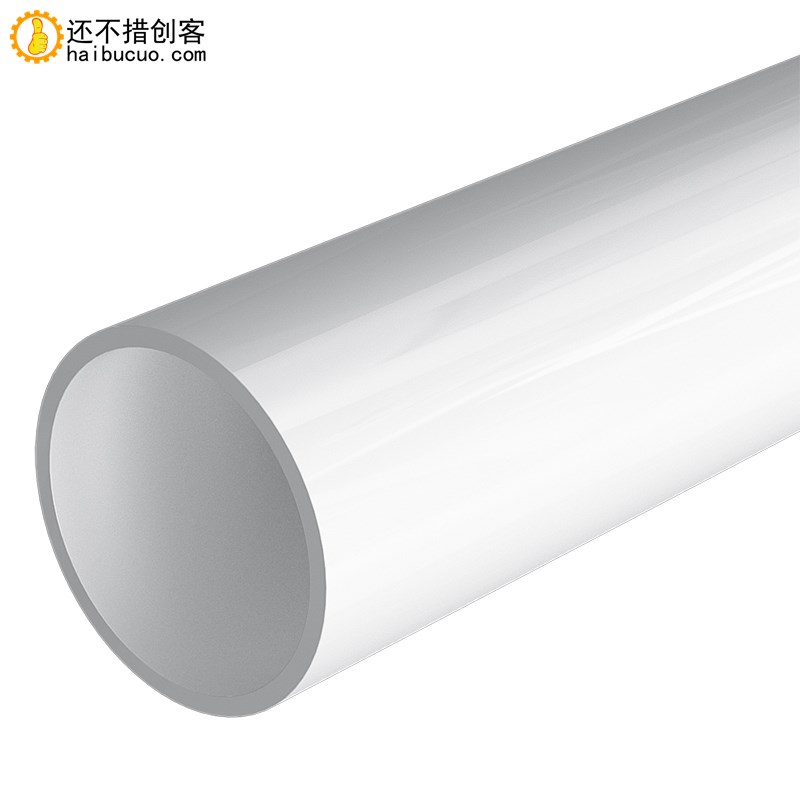 白色PVC管灰色给水管UPVC硬管管件20 25mm塑料鱼缸上下水管1米