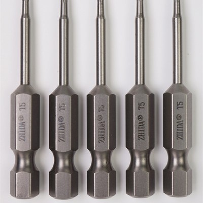 TORX梅花批头T3,T4,T5,T6,T8,T10,T15,T20,T25,T27,T40螺丝起子头