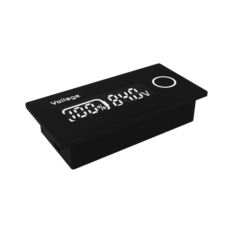 电池电量显示器三元锂电池百分比12V48V60V72V电动车电压表显示屏