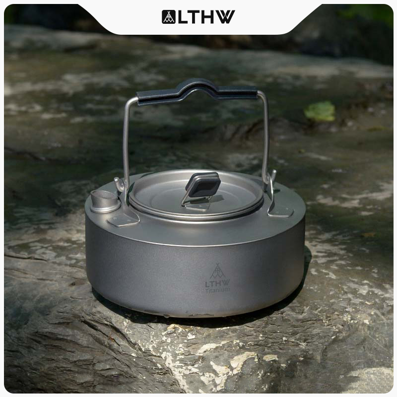 LTHW旅腾纯钛茶壶全钛烧水壶户外便携露营泡茶功夫茶壶咖啡壶炊具